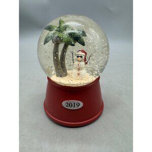 Wondershop Christmas Musical Snow Globe With Tropical Snowman 2019 Decor READ